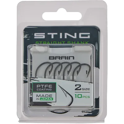Гачок Brain Sting Straight Shank #2 (10 шт/уп)
