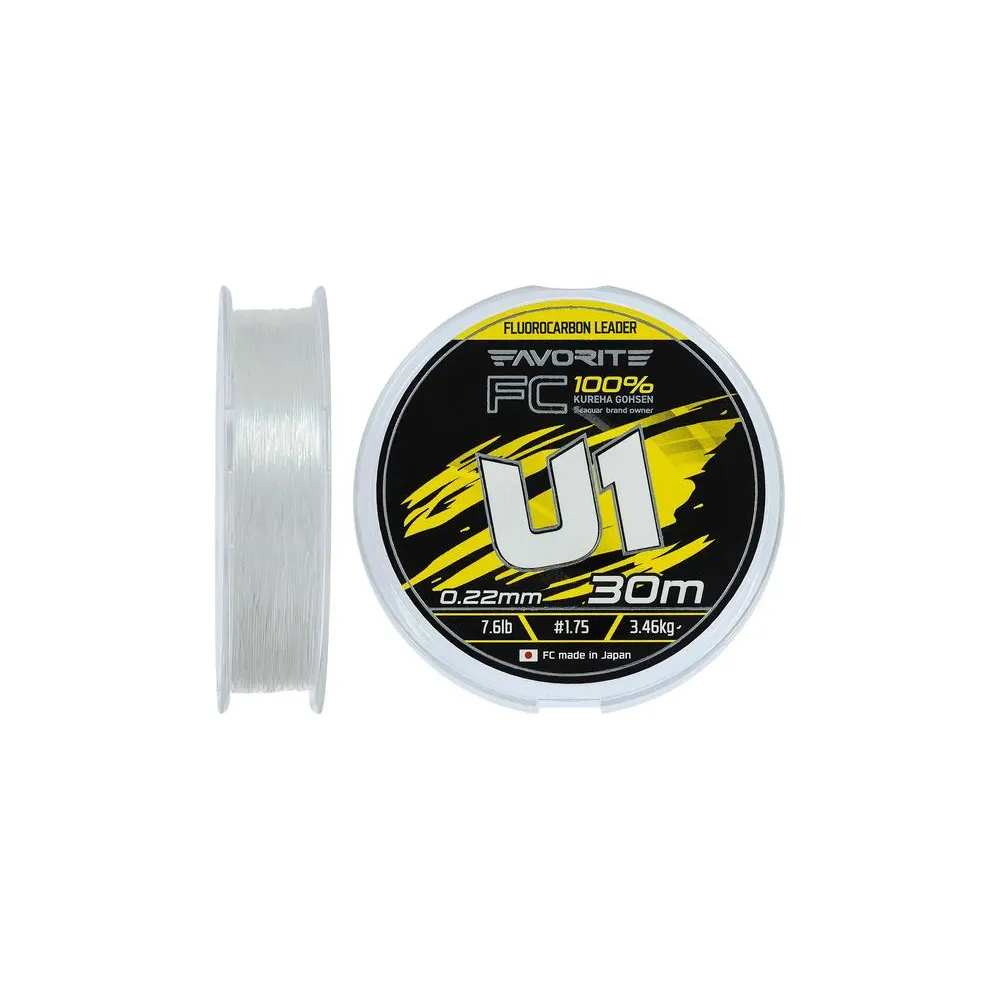 Флюорокарбон Favorite U1 FC 30m #1.75/0.22mm 7.6lb/3.46kg