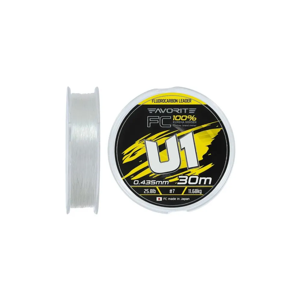 Флюорокарбон Favorite U1 FC 30m #7.0/0.435mm 25.8lb/11.68kg