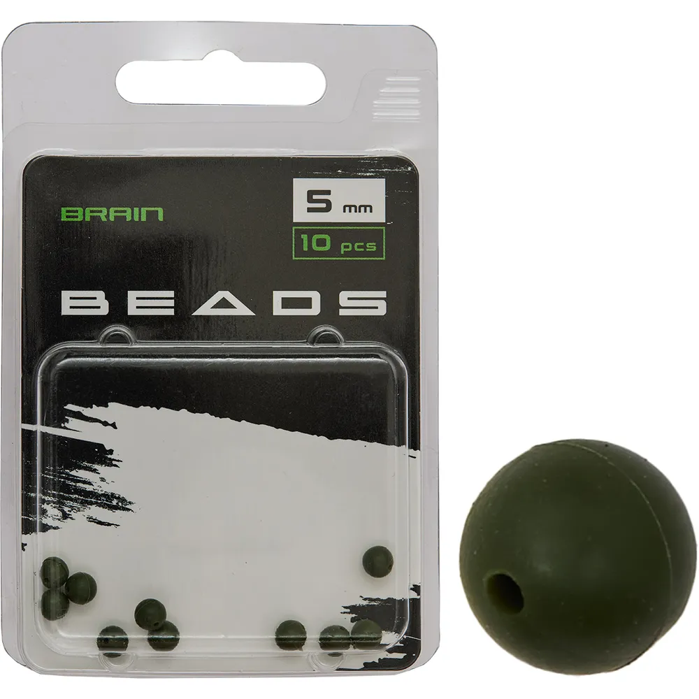 Намистина Brain Beads 5mm (10 шт/уп) Green SGXA-9240-5