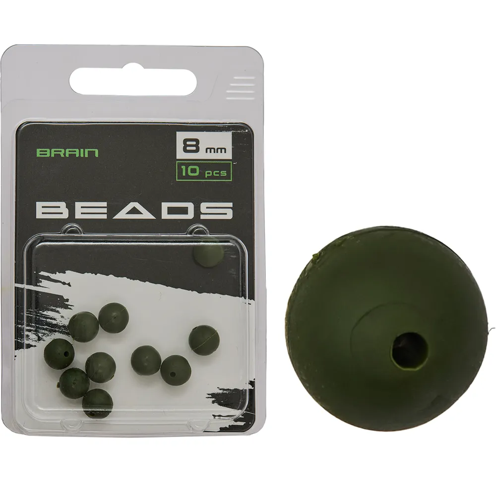 Намистина Brain Beads 8mm (10 шт/уп) Green SGXA-9240-8