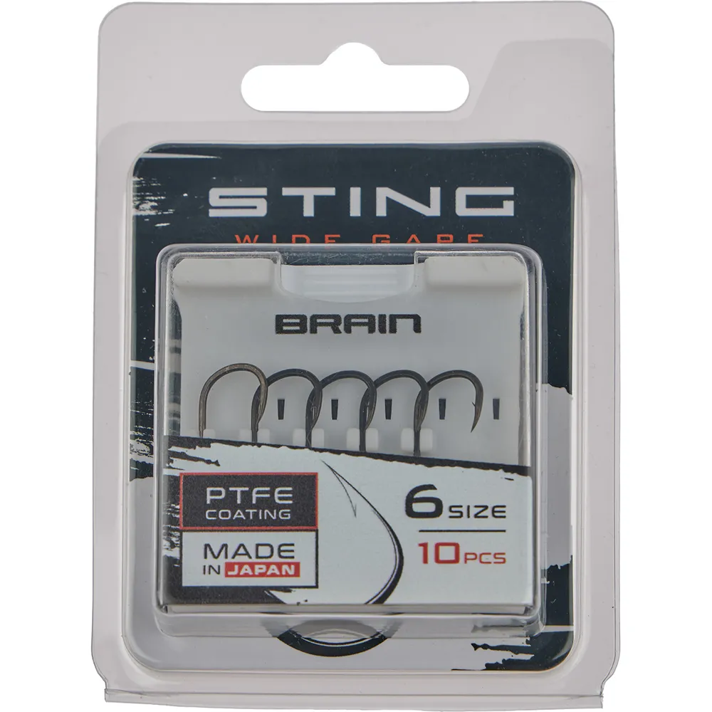 Гачок Brain Sting Classic Wide Gape #6 (10 шт/уп)