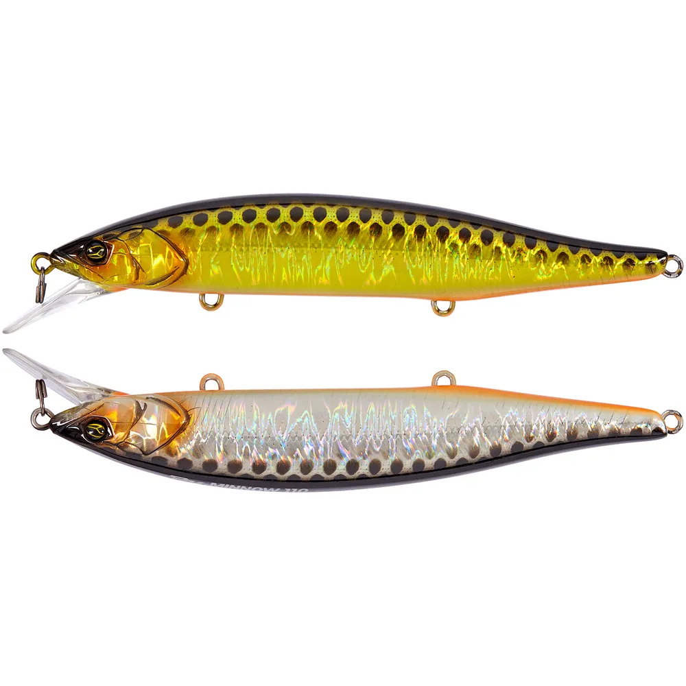 Воблер Jackall RV-Minnow 110SP 110mm 16.3g HL Gold & Silver Black