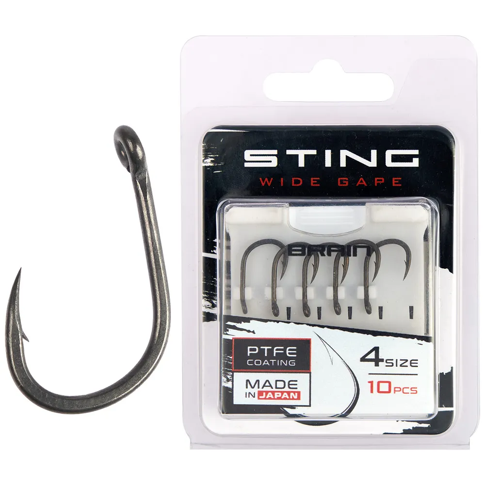 Гачок Brain Sting Classic Wide Gape #4 (10 шт/уп)