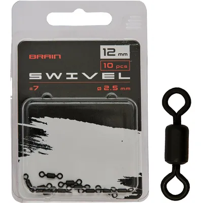 Вертлюжок Brain Swivel #7, 12mm, diam 2.5mm (10 шт/уп) SGCA-8008-7