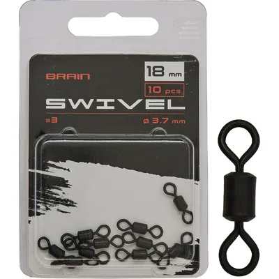 Вертлюжок Brain Swivel #3, 18mm, diam 3.7mm (10 шт/уп) SGCA-8008-3