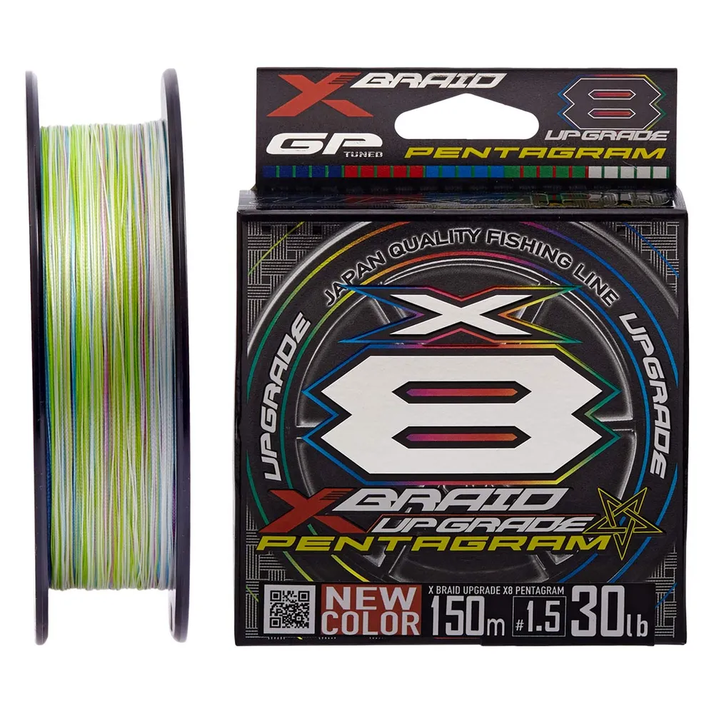 Шнур YGK X-Braid Upgrade X8 Pentagram 200m #0.4/0.104mm 10lb/4.5kg