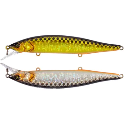 Воблер Jackall RV-Minnow 110SP 110mm 16.3g HL Gold & Silver Black