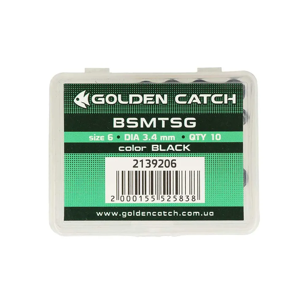 Кільце рухливе GC BSMTSG №6 2.2мм Black(10шт)