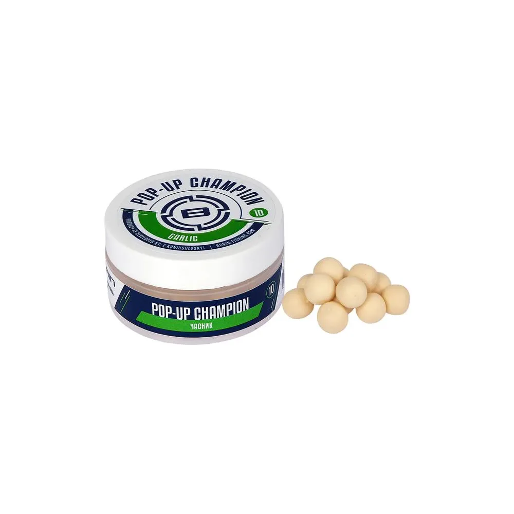 Бойли Brain Champion Pop-Up Garlic (часник) 08mm 34g