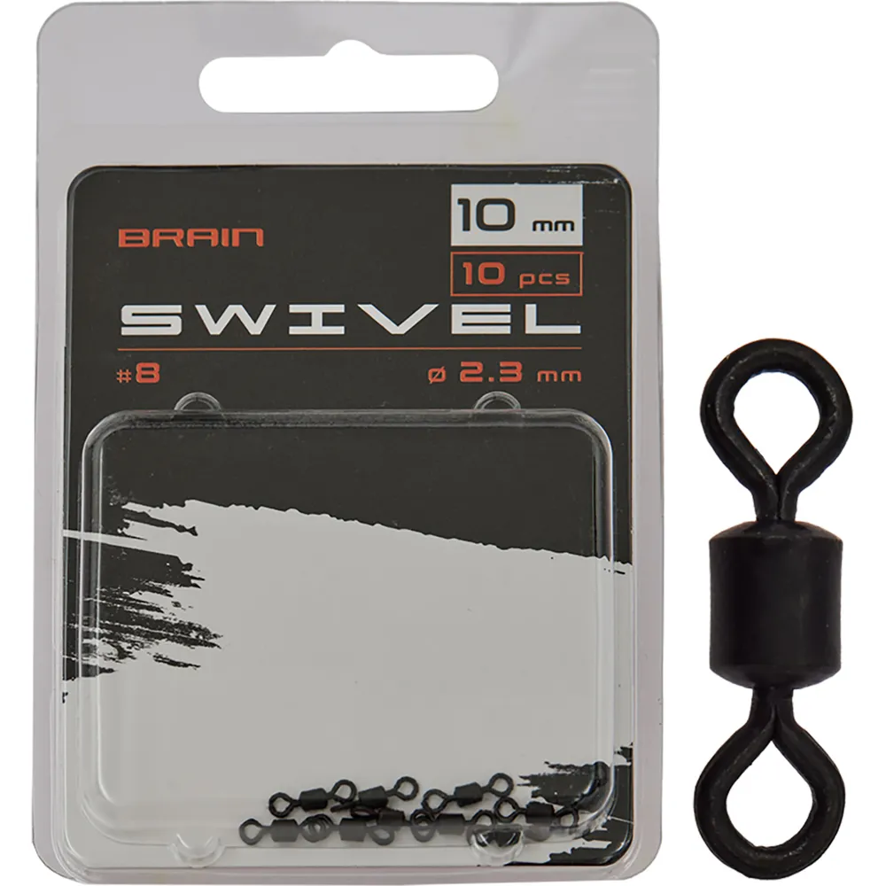 Вертлюжок Brain Swivel #8, 10mm, diam 2.3mm (10 шт/уп) SGCA-8008-8