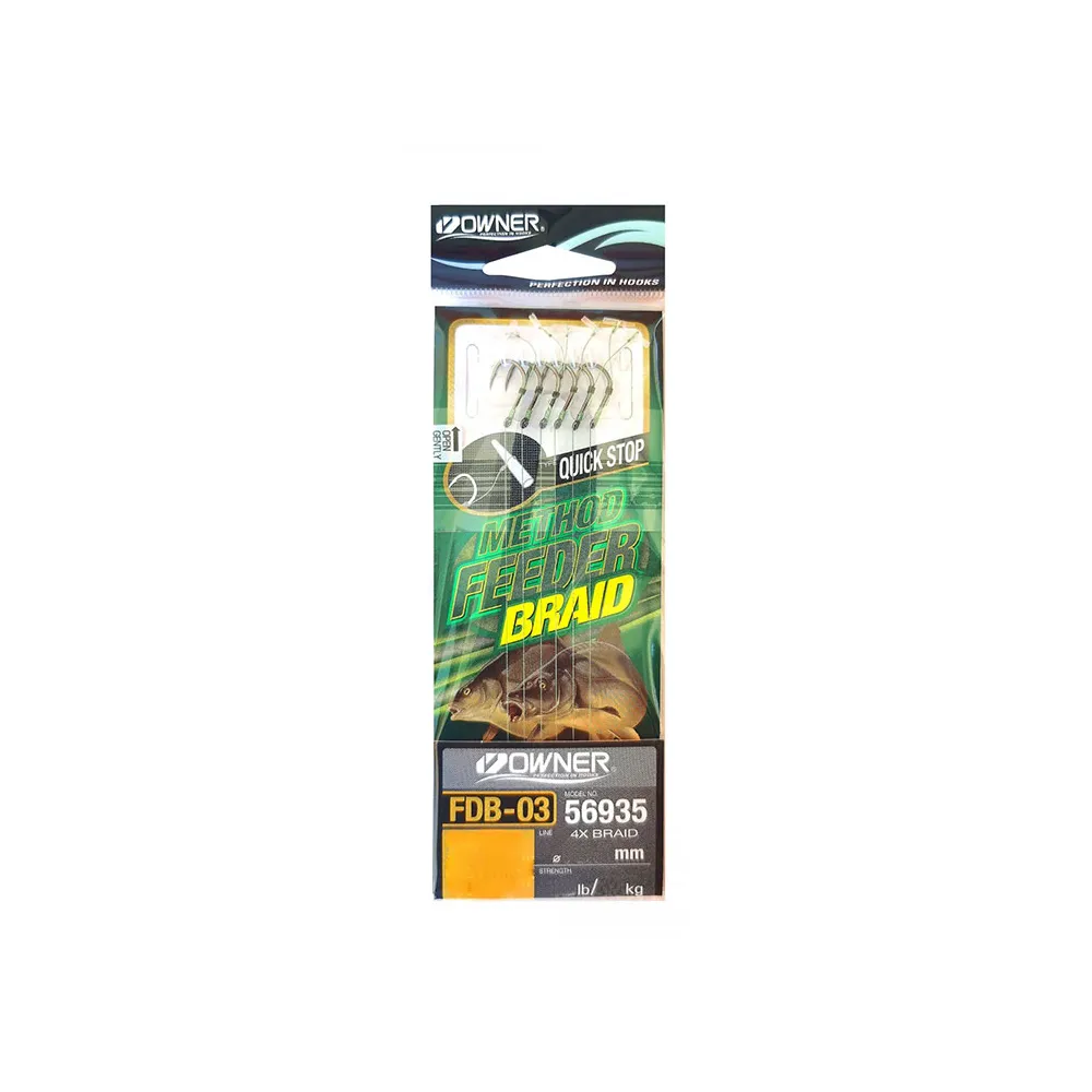 Гачок з повідцем Owner Method Feeder FDB-03 №10