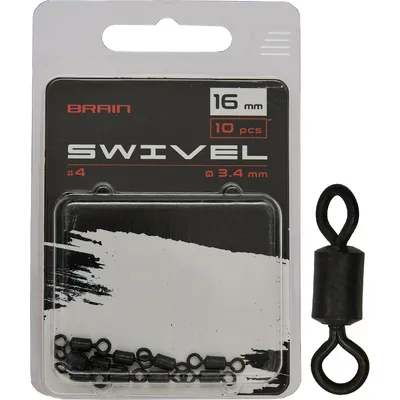 Вертлюжок Brain Swivel #4, 16mm, diam 3.4mm (10 шт/уп) SGCA-8008-4