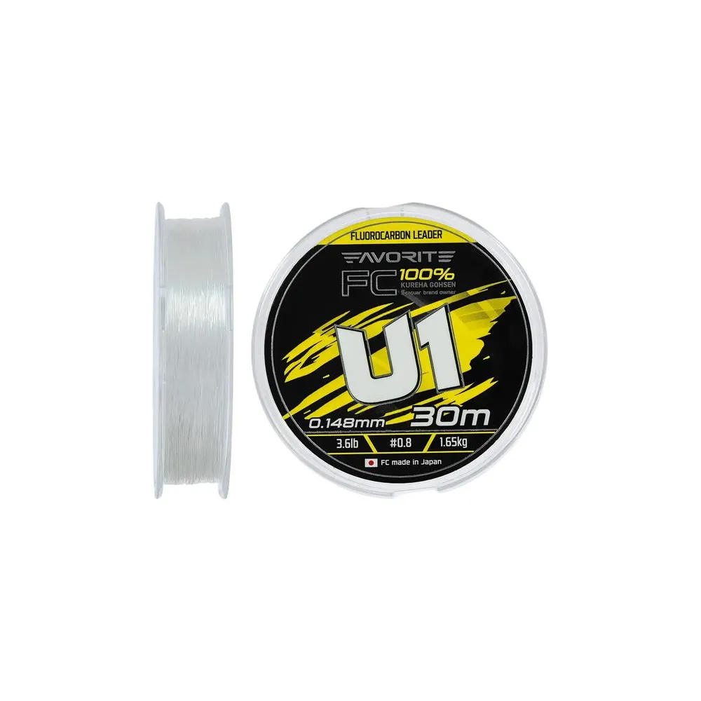 Флюорокарбон Favorite U1 FC 30m #0.8/0.148mm 3.6lb/1.65kg