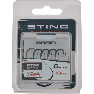 Гачок Brain Sting Classic Wide Gape #6 (10 шт/уп)