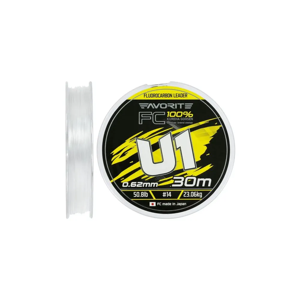 Флюорокарбон Favorite U1 FC 30m #14/0.62mm 50.8lb/23.06kg