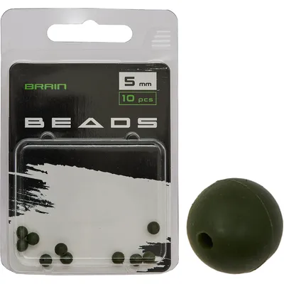 Намистина Brain Beads 5mm (10 шт/уп) Green SGXA-9240-5