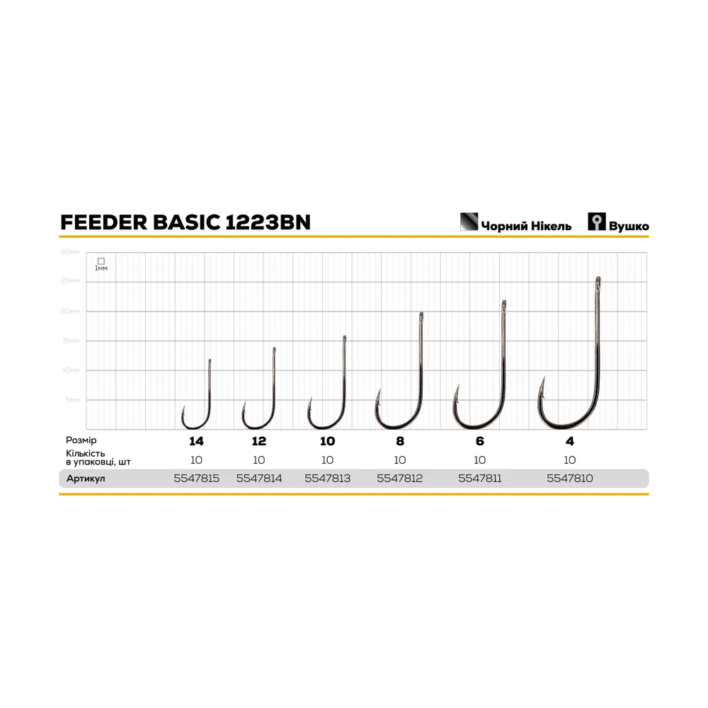 Гачок GC Feeder Basic 1223BN №10(10шт)
