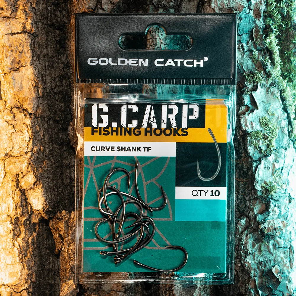 Гачок GC G.Carp Curve Shank TF №2 (10шт)