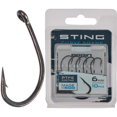 Гачок Brain Sting Curve Shank #4 (10 шт/уп)