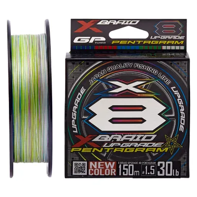 Шнур YGK X-Braid Upgrade X8 Pentagram 150m #0.6/0.128mm 14lb/6.3kg
