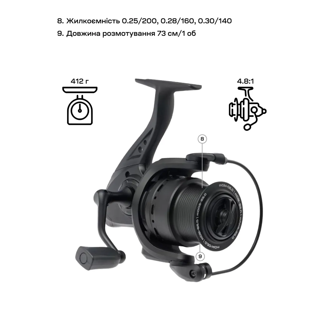 Котушка Brain Champ Feeder 5000 3+1BB 4.8:1